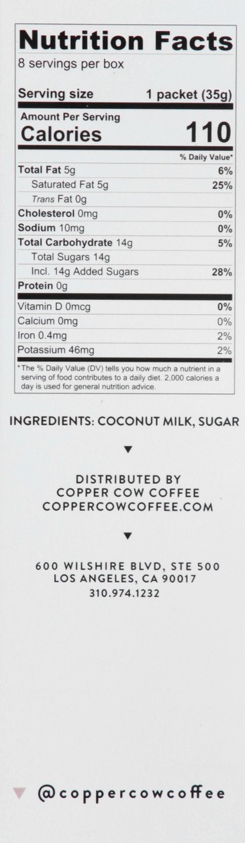 slide 6 of 9, Copper Cow Coffee Coconut Creamer 8.4 oz, 8.4 oz