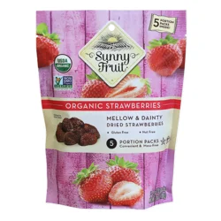 Sunny Fruit Organic Dried Strawberries 5 pack / 0.7 oz each
