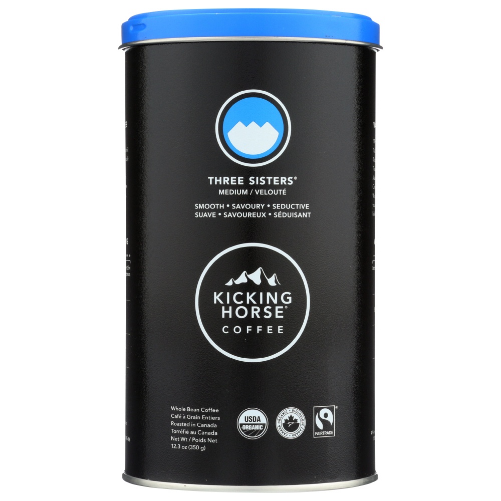 slide 1 of 1, Kicking Horse Coffee Whole Bean Three Sisters Medium, 1 ct