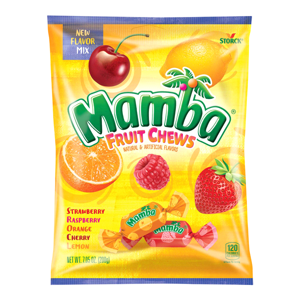 slide 1 of 1, Mamba Original Fruit Chews Bag, 3.52 oz