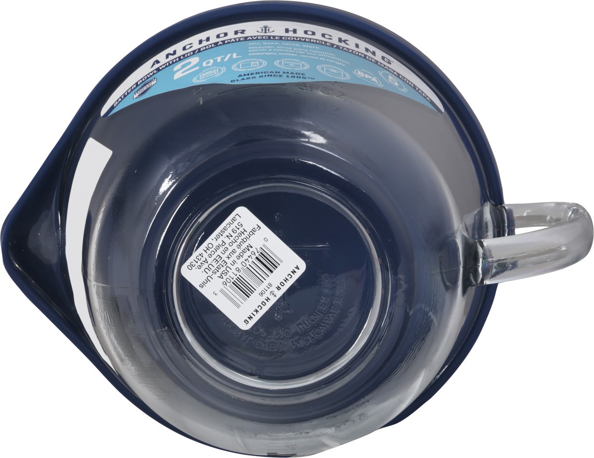 slide 8 of 9, Anchor Hocking 2 Quart Batter Bowl with Lid 1 ea, 1 ct