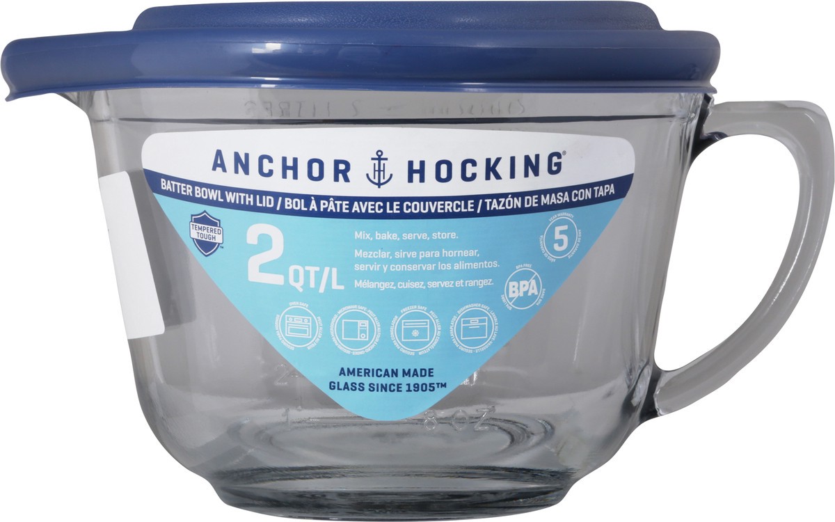 slide 6 of 9, Anchor Hocking 2 Quart Batter Bowl with Lid 1 ea, 1 ct