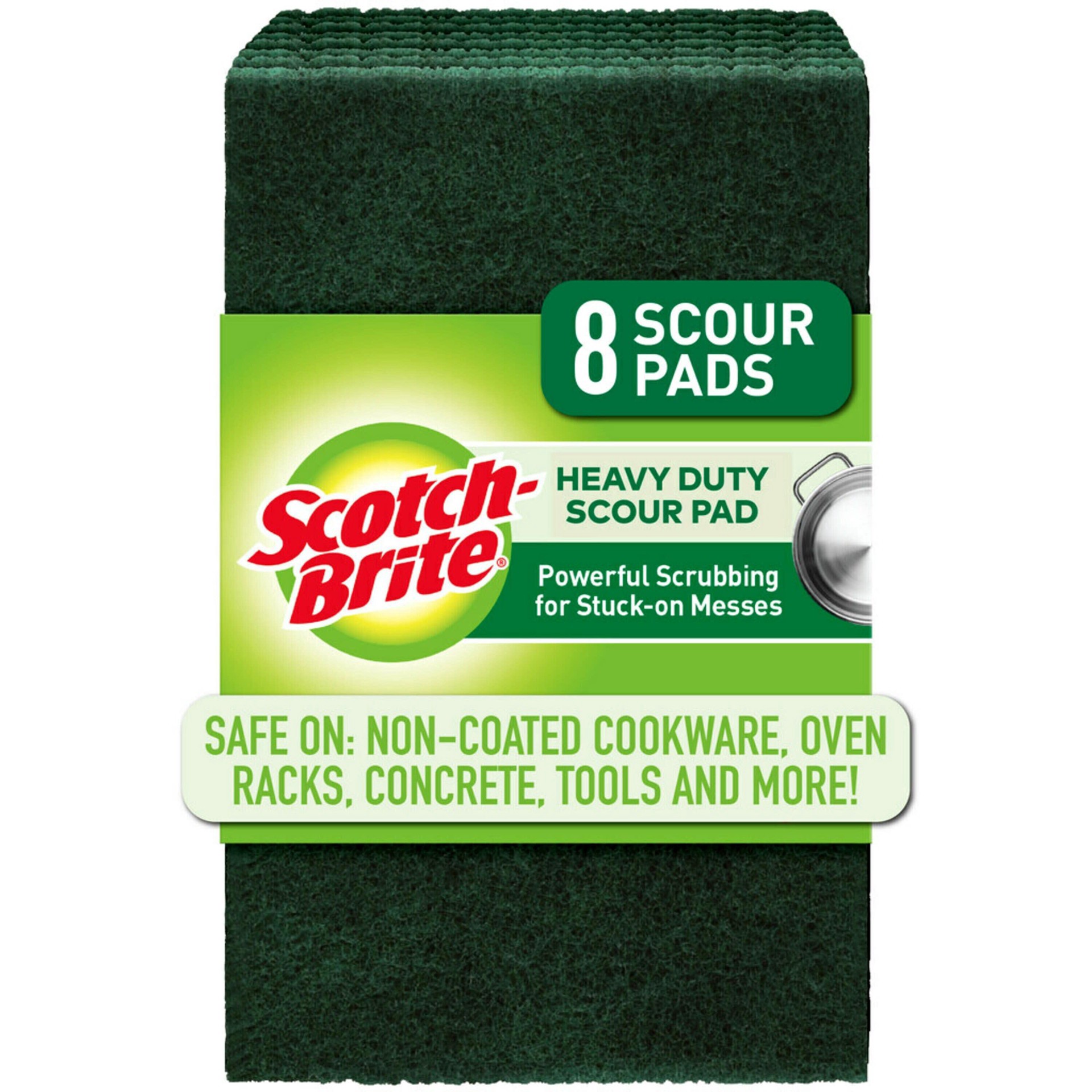 slide 1 of 8, Scotch-Brite Heavy Duty Scour Pad - 8pk, 8 ct