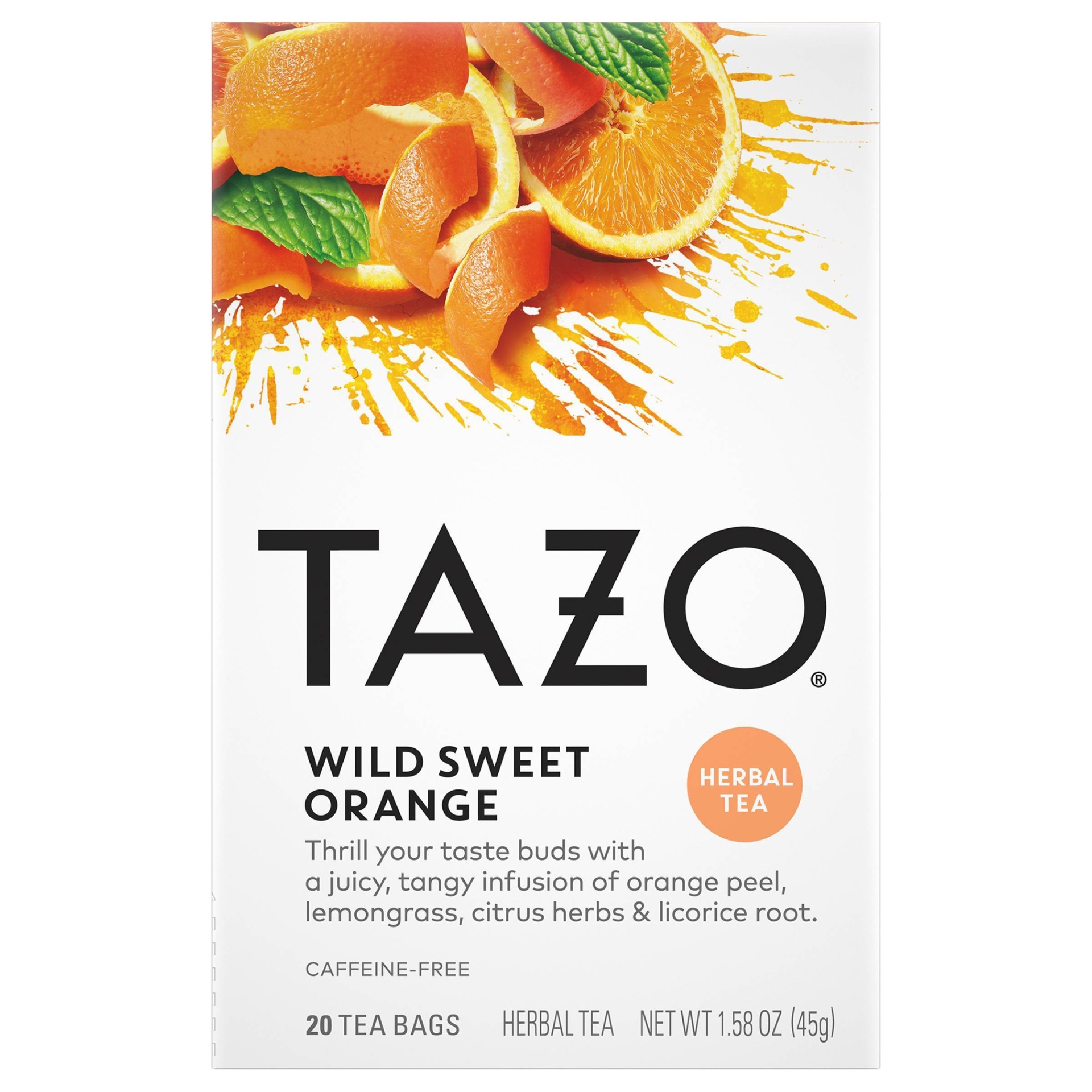 slide 1 of 3, Tazo Wild Sweet Oorange Tea, 20 ct bags