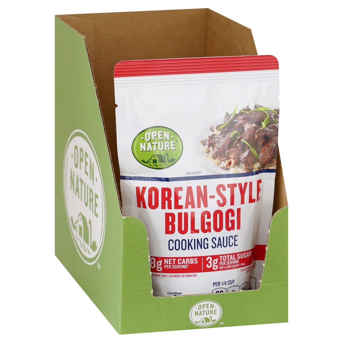 slide 4 of 11, Open Nature Opn Nat Sauce Cookin Korean Styl Bulgogi, 7 oz