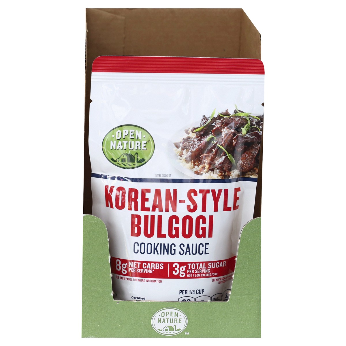 slide 1 of 11, Open Nature Opn Nat Sauce Cookin Korean Styl Bulgogi, 7 oz