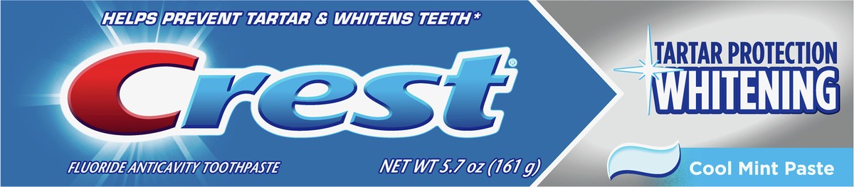 slide 2 of 2, Crest Plus Tartar Protection Toothpaste, Whitening Cool Mint, 5.7 oz, 5.7 oz