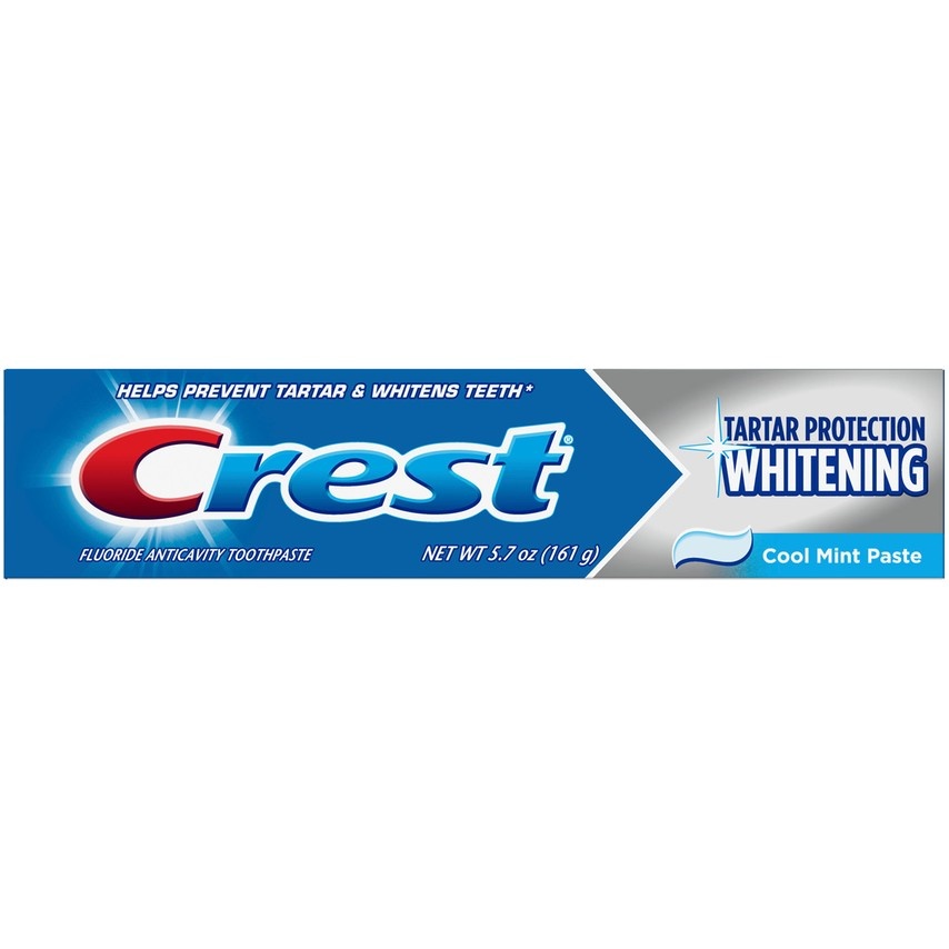 slide 1 of 1, Crest Whitening Tartar Protection Fluoride Anticavity Cool Mint Toothpaste 5.7 oz, 6.4 oz