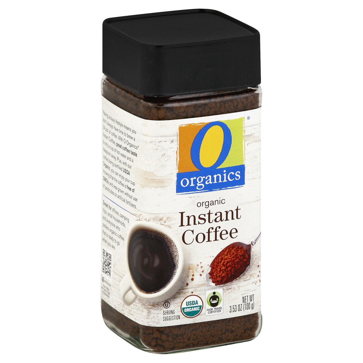 slide 1 of 2, O Organics Coffee Organic Instant, 