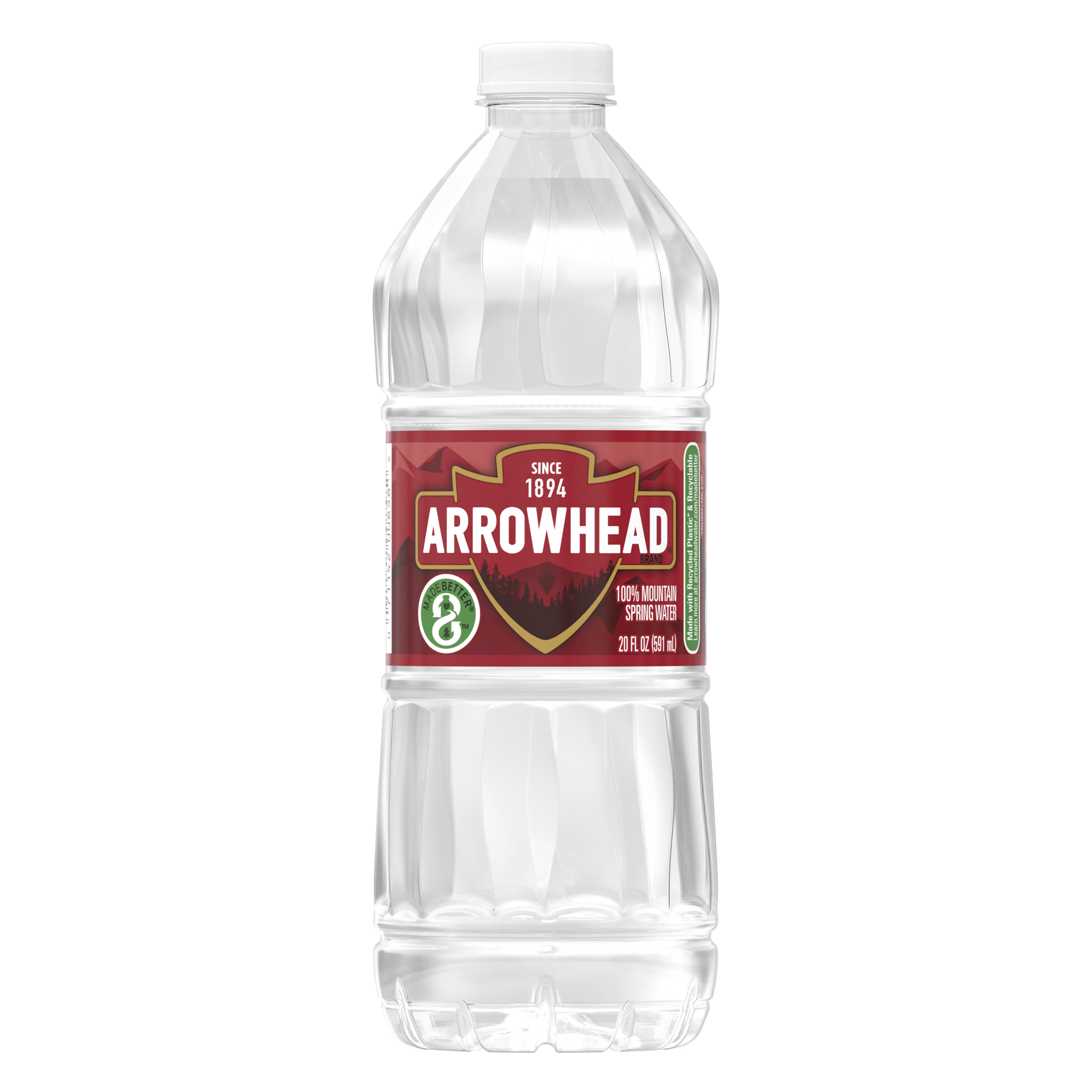 slide 1 of 7, ARROWHEAD Brand 100% Mountain Spring Water- 20 oz, 20 oz