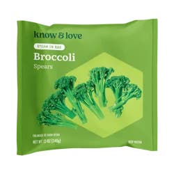 Know & Love Broccoli Spears 12 Ounces