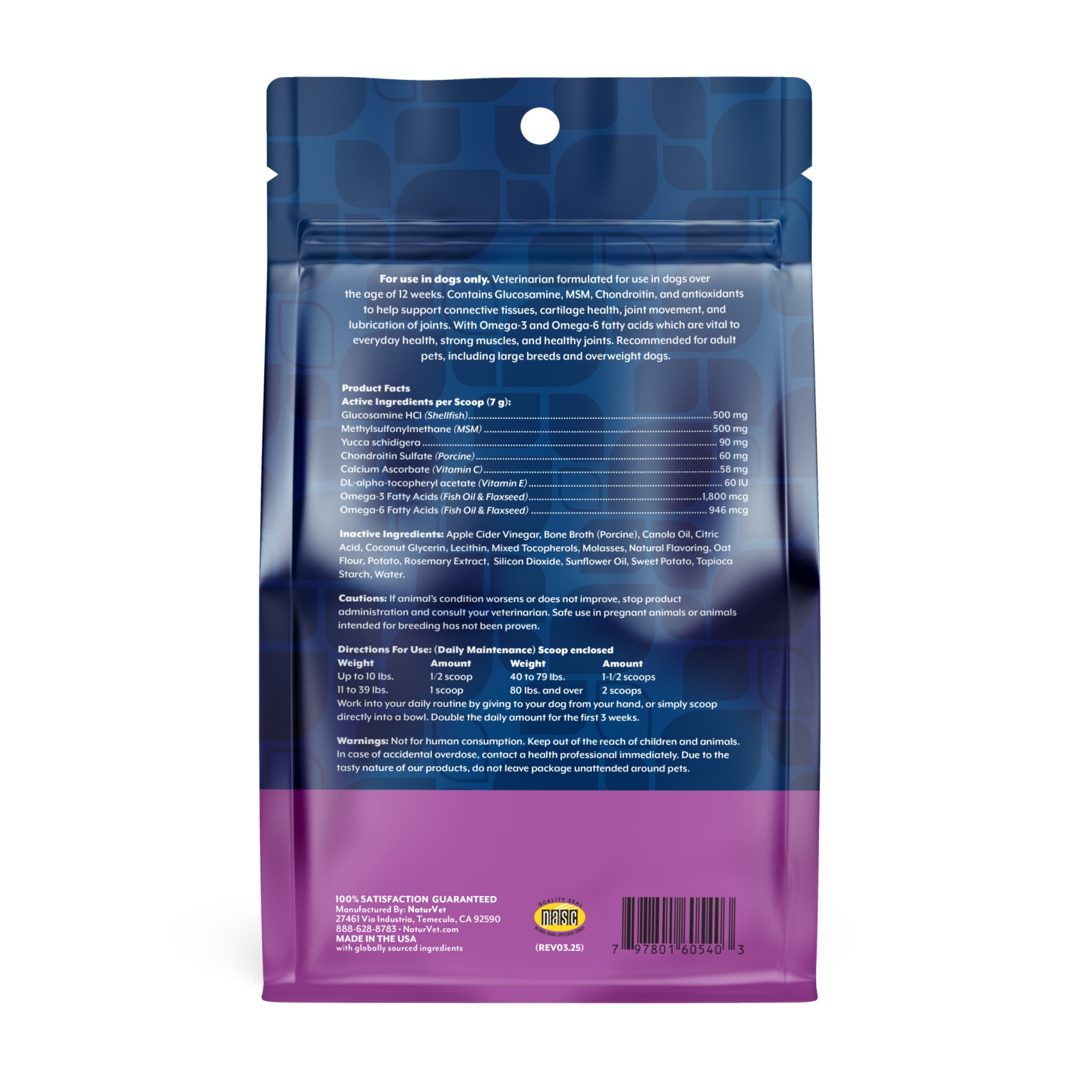 slide 2 of 4, Naturvet Scoopables Glucosamine Dog Chews, 11 oz