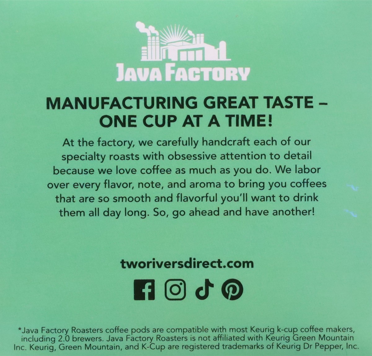 slide 7 of 14, Java Factory Coffee K Cup, 12 ct