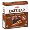 slide 23 of 29, Meijer Chewy Date Bar, Chocolate Chip Brownie, 6 ct