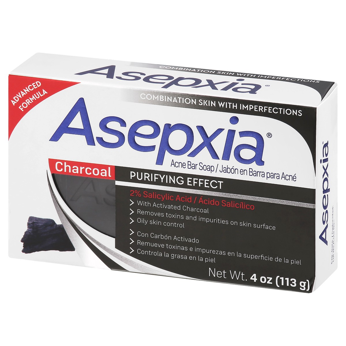 slide 3 of 9, Asepxia Aspexia Cleansing Bar Charcoal, 4 oz