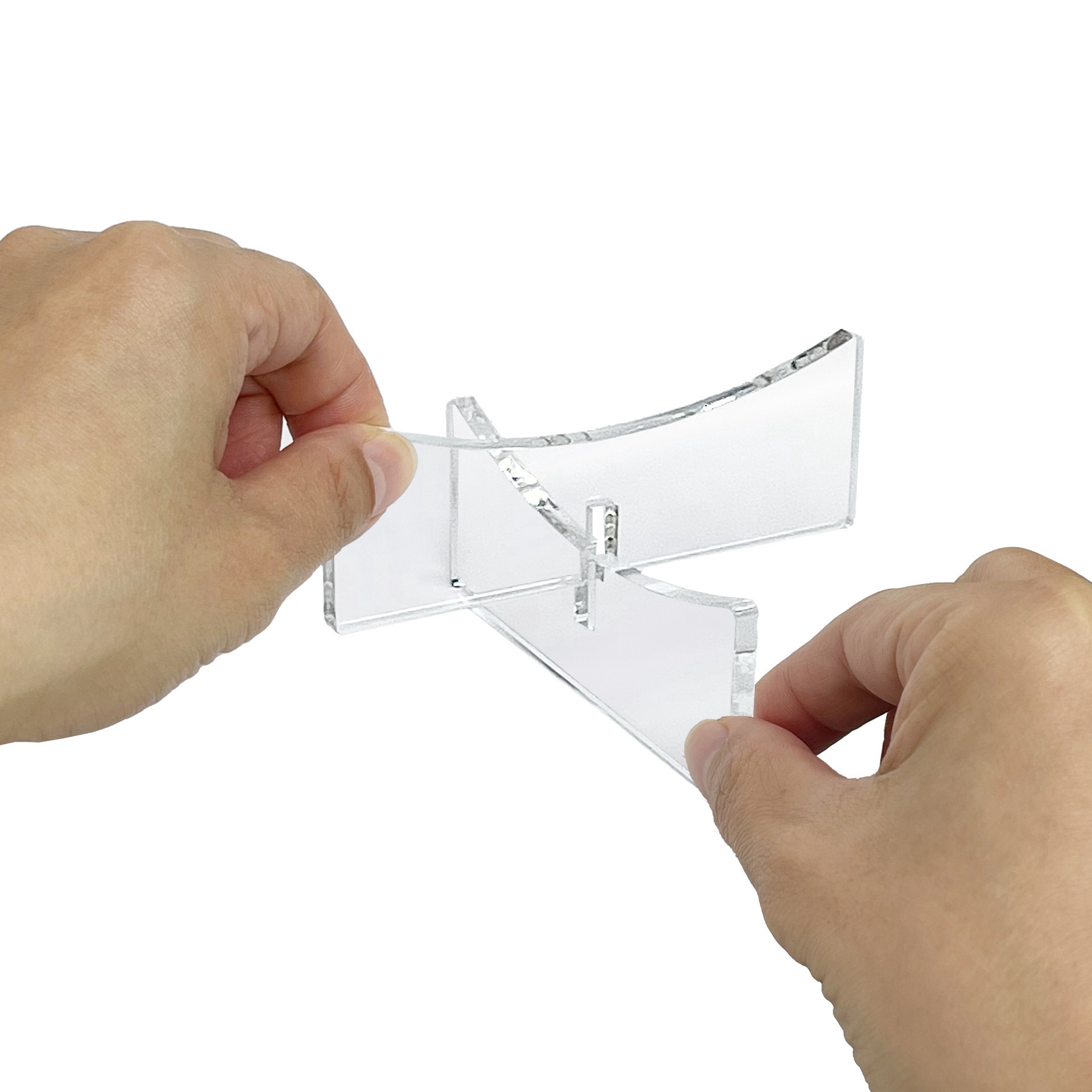 slide 3 of 5, Clear Acrylic Basketball & Soccer Ball Stand By Studio Decor, 1.3 in x 3.5 in x 3.5 in