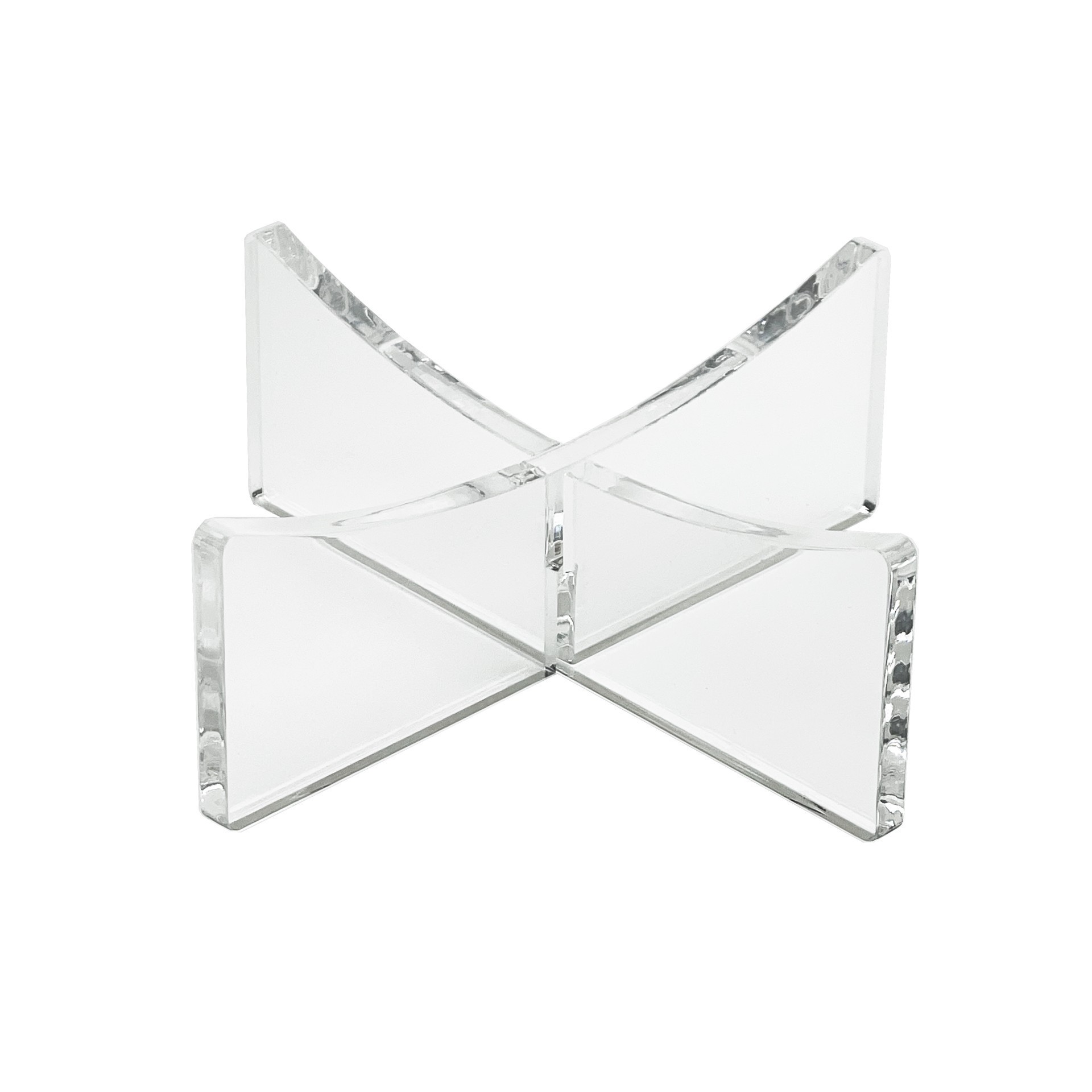 slide 4 of 5, Clear Acrylic Basketball & Soccer Ball Stand By Studio Decor, 1.3 in x 3.5 in x 3.5 in