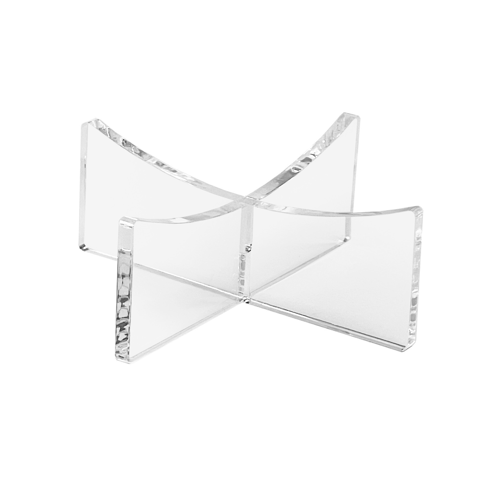 slide 5 of 5, Clear Acrylic Basketball & Soccer Ball Stand By Studio Decor, 1.3 in x 3.5 in x 3.5 in