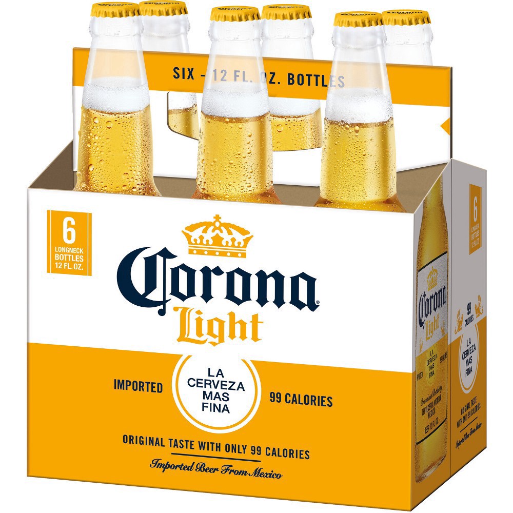 slide 2 of 13, Corona Light Lager Beer - 6pk/12 fl oz Bottles, 6 ct; 12 fl oz