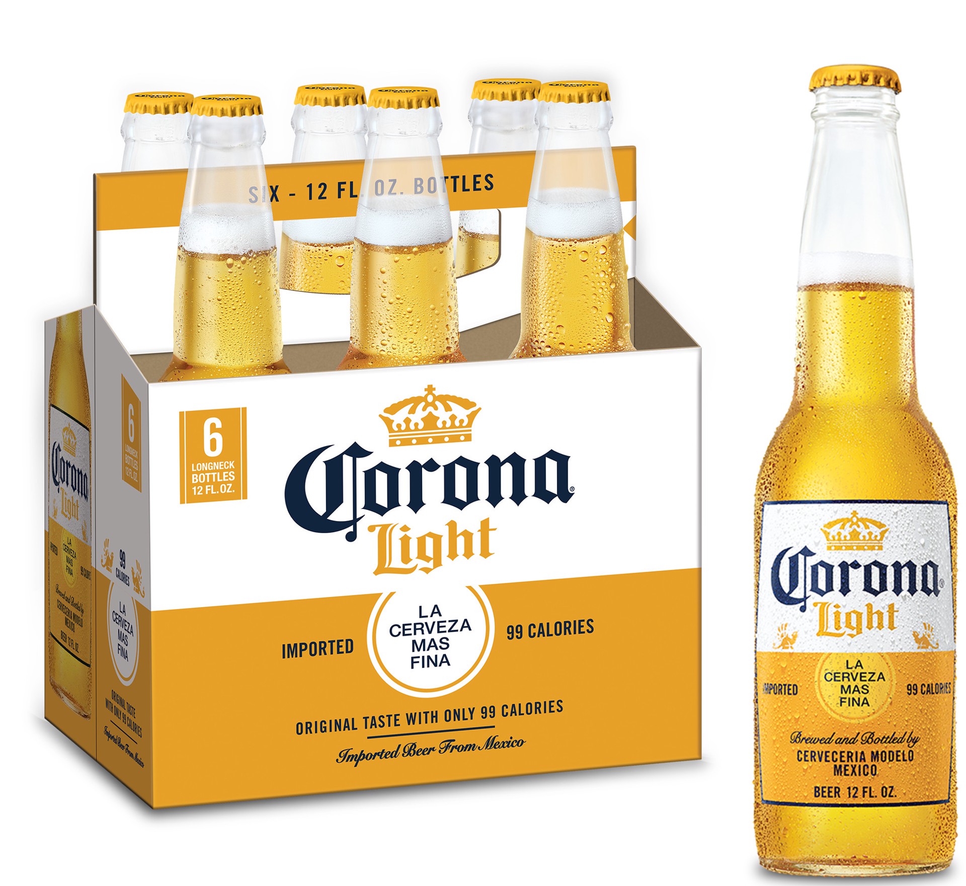 slide 1 of 13, Corona Light Lager Beer - 6pk/12 fl oz Bottles, 6 ct; 12 fl oz