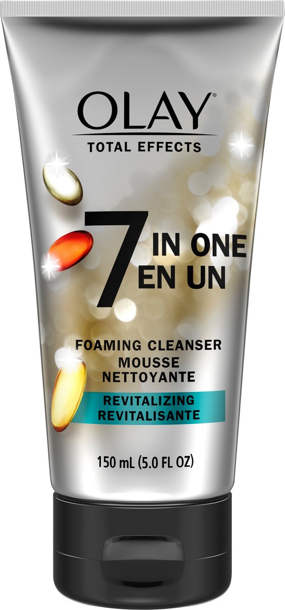 slide 6 of 7, Olay Total Effects Revitalizing Foaming Facial Cleanser, 5.0 fl oz, 5 fl oz