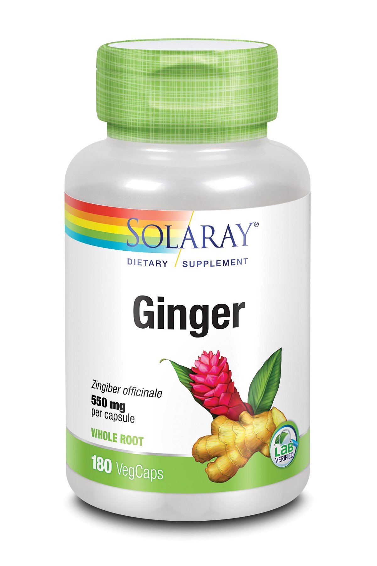 slide 1 of 1, Solaray Ginger Root, 180 ct