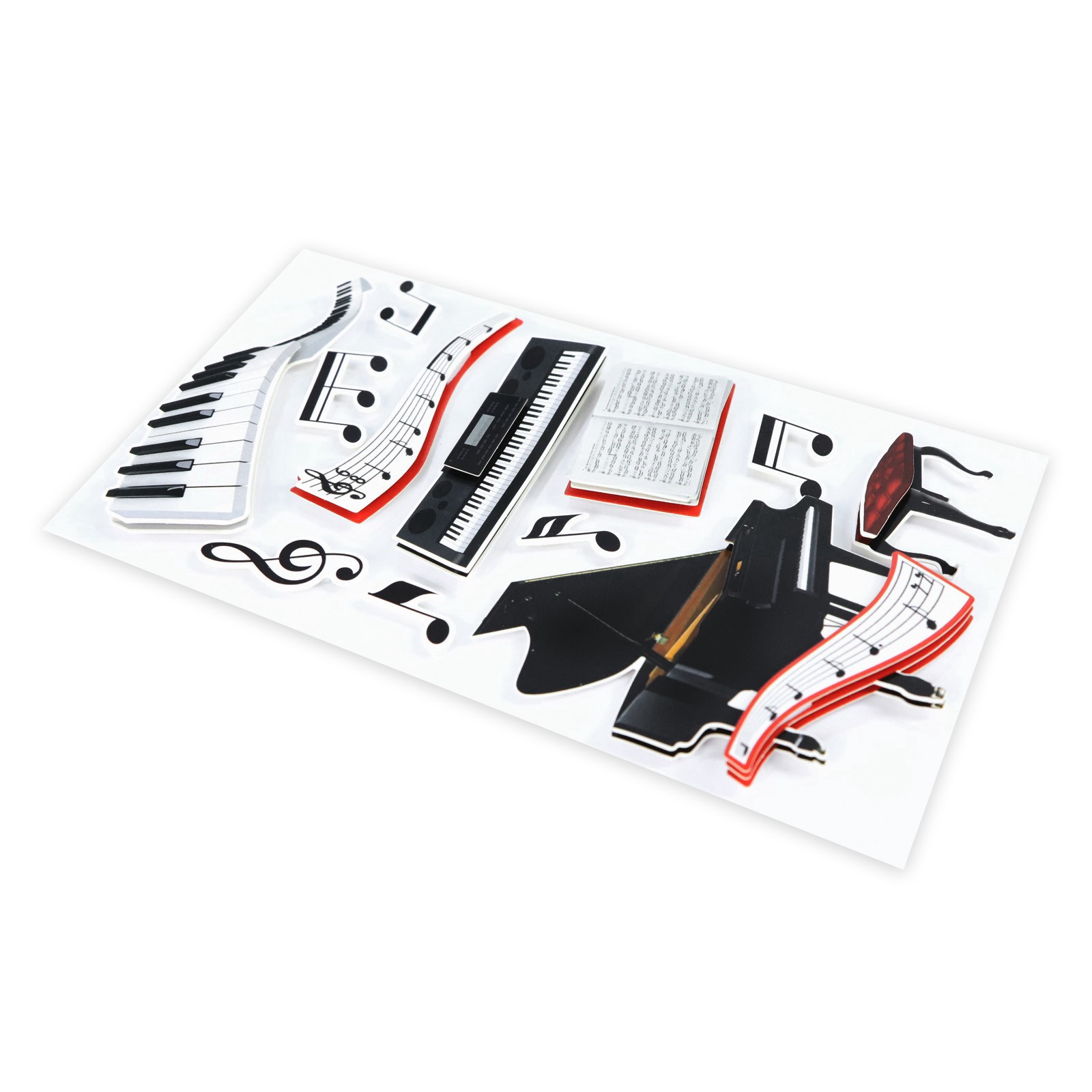 slide 2 of 7, Piano Recital Dimensional Stickers By Recollections, 3.875 in x 7 in