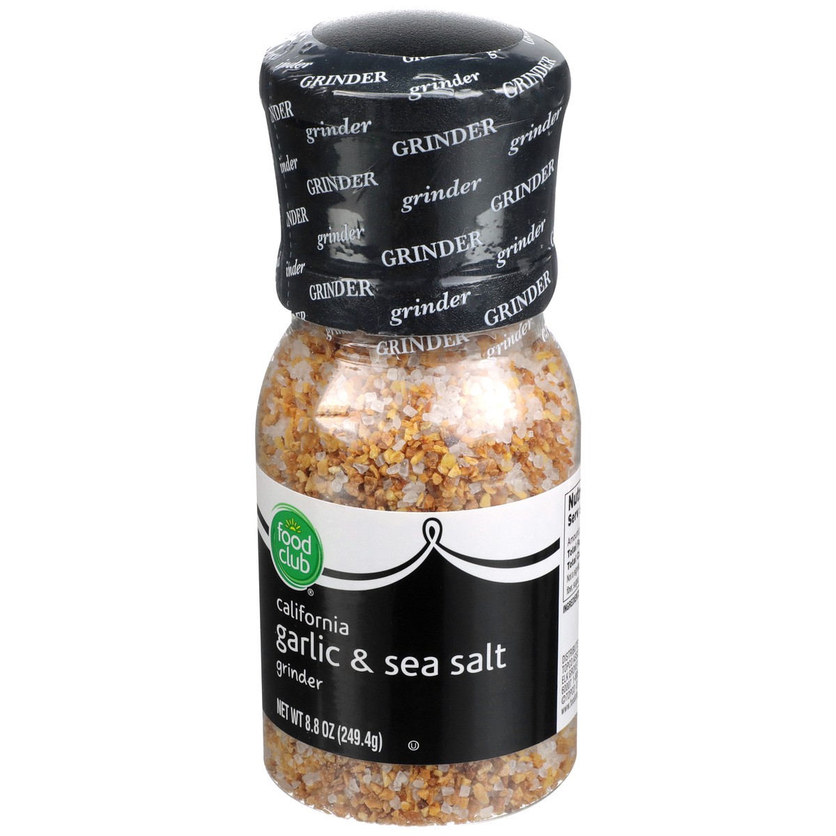 slide 5 of 11, Food Club California Garlic & Sea Salt Grinder, 8.8 oz