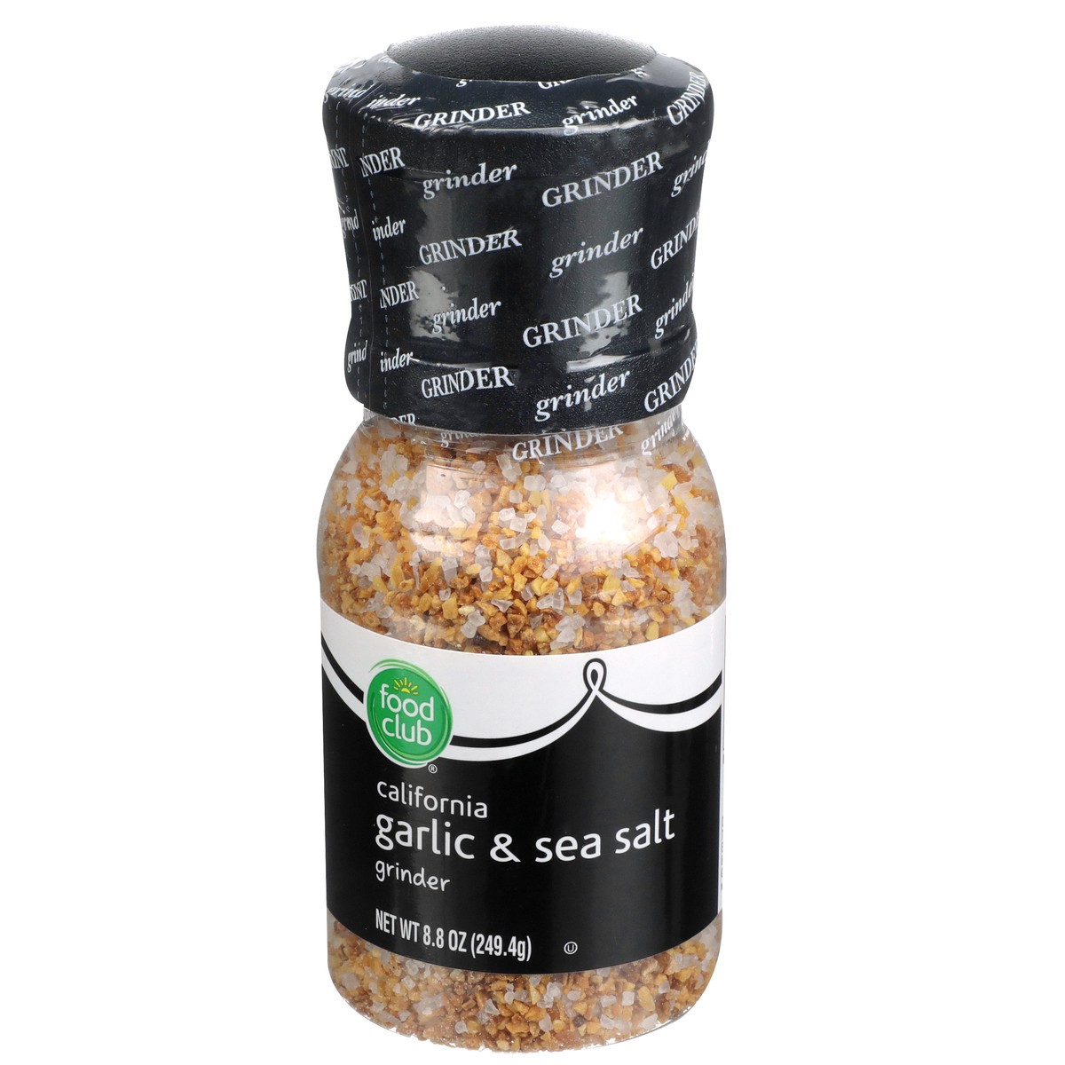 slide 1 of 11, Food Club California Garlic & Sea Salt Grinder, 8.8 oz