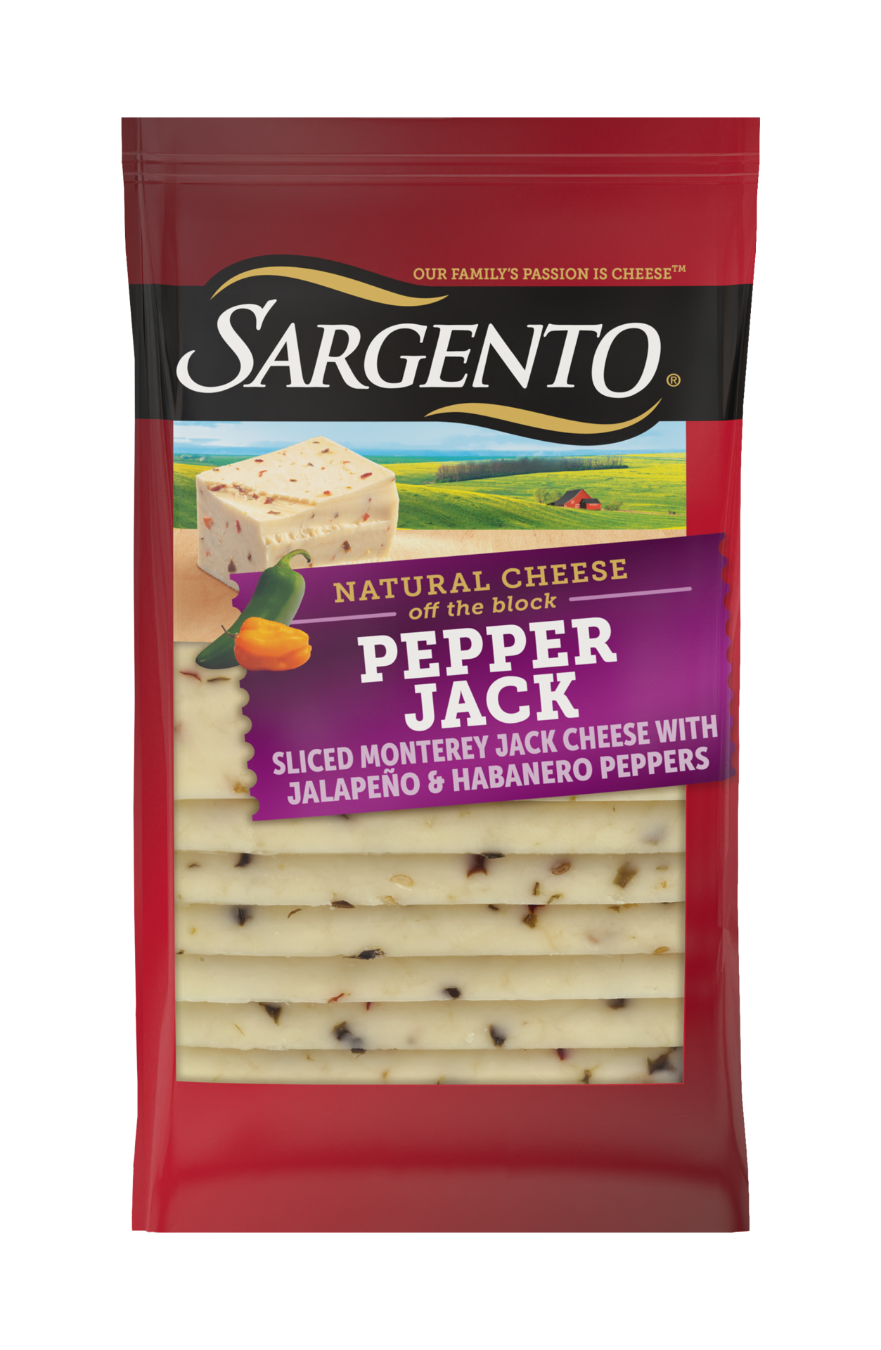 slide 1 of 8, Sargento Natural Pepper Jack Sliced Cheese 10 ea, 10 ct