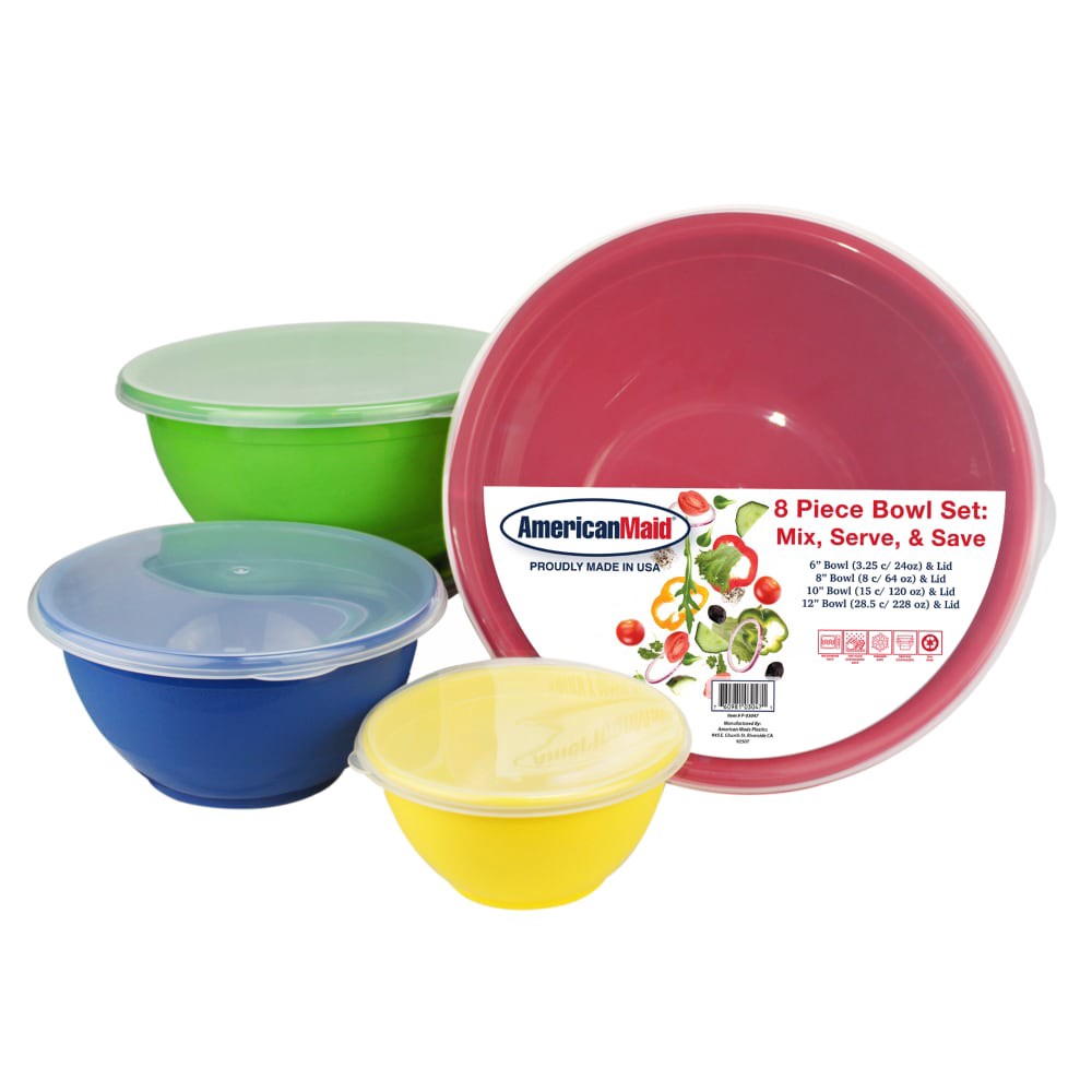 slide 1 of 1, American Maid 8Pc Bowl Set, 8 ct