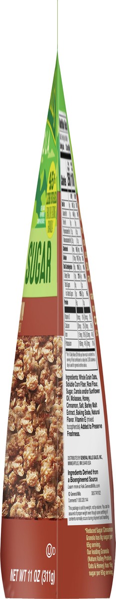 slide 8 of 9, Nature Valley Cinnamon Reduced Sugar Granola, 11 OZ Bag, 11 oz