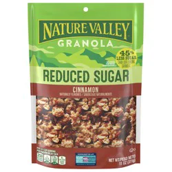 Nature Valley Cinnamon Reduced Sugar Granola, 11 OZ Bag
