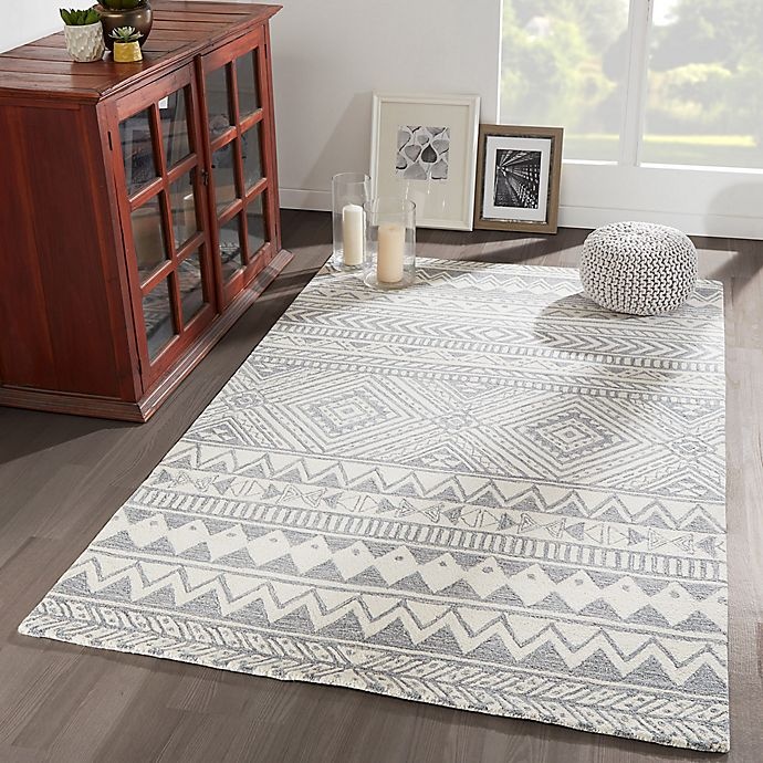 slide 2 of 6, Momeni Mallorca Geometric Accent Rug - Grey, 2 ft x 3 ft