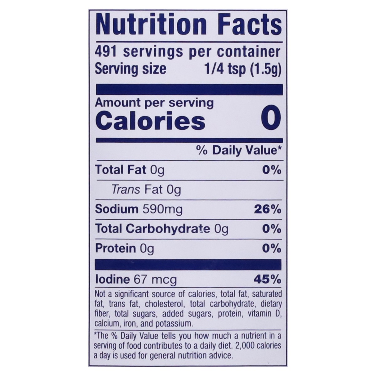 slide 6 of 13, Gulf Iodized Salt 26 oz, 26 oz