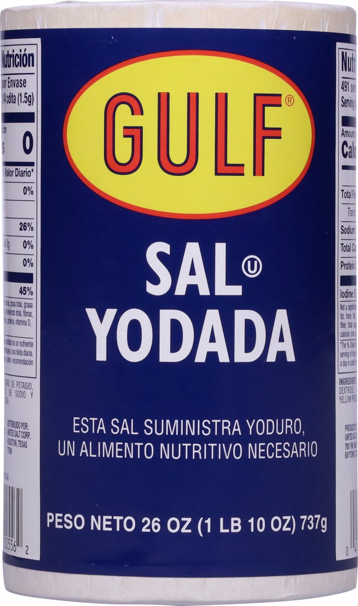 slide 5 of 13, Gulf Iodized Salt 26 oz, 26 oz