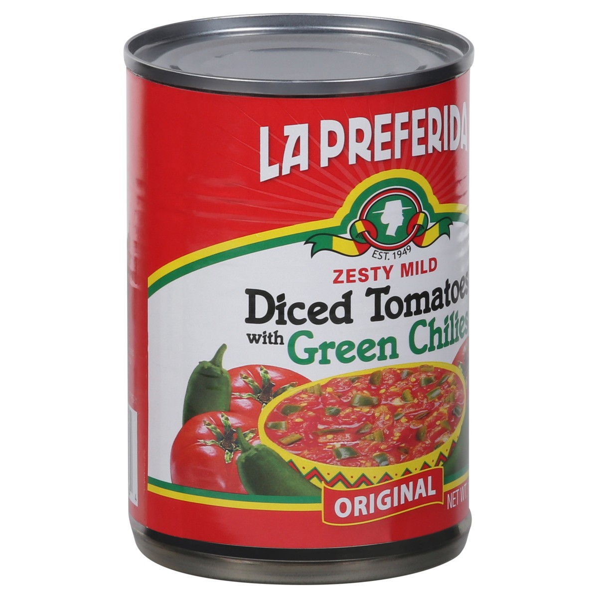 slide 8 of 13, La Preferida Zesty Mild Diced Tomatoes with Green Chilies 10 oz, 10 oz