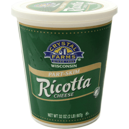 slide 1 of 1, Crystal Farms Wisconsin Part Skim Ricotta Cheese, 32 oz