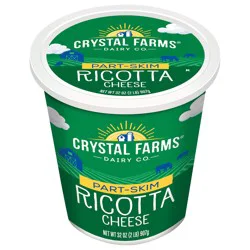 Crystal Farms Part-Skim Ricotta Cheese, 32 oz.