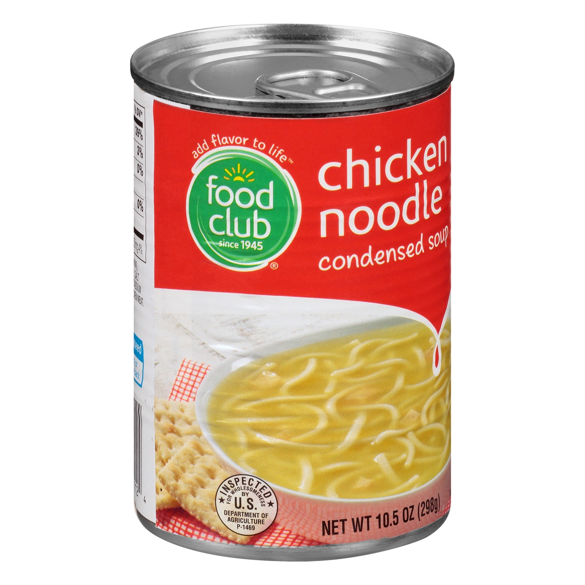 slide 2 of 10, Food Club Condensed Soup - Chicken Noodle, 10.5 oz