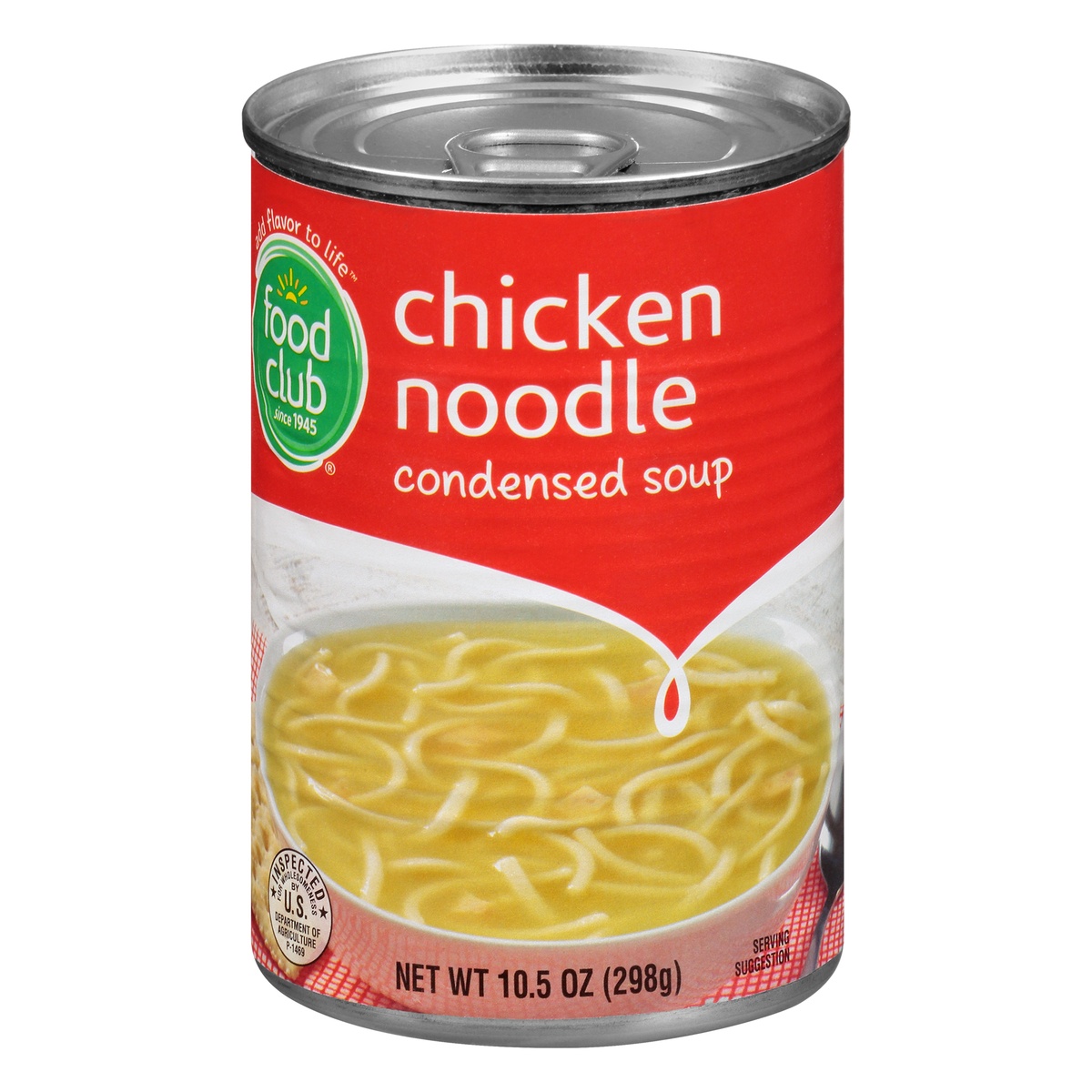 slide 3 of 10, Food Club Condensed Soup - Chicken Noodle, 10.5 oz