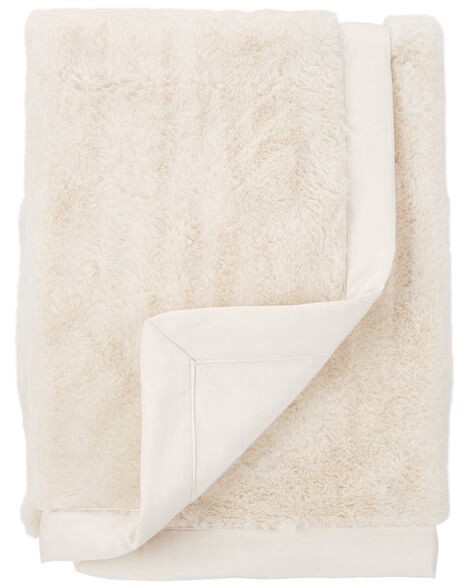 slide 1 of 1, Carter's Baby Plush Blanket White OSZ, 1 ct