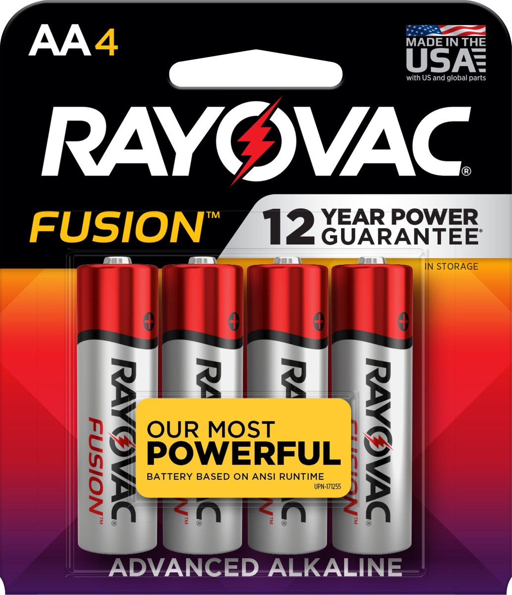 slide 3 of 3, Rayovac Fusion Aa Batteries Double A Alkaline Batteries, 4 ct