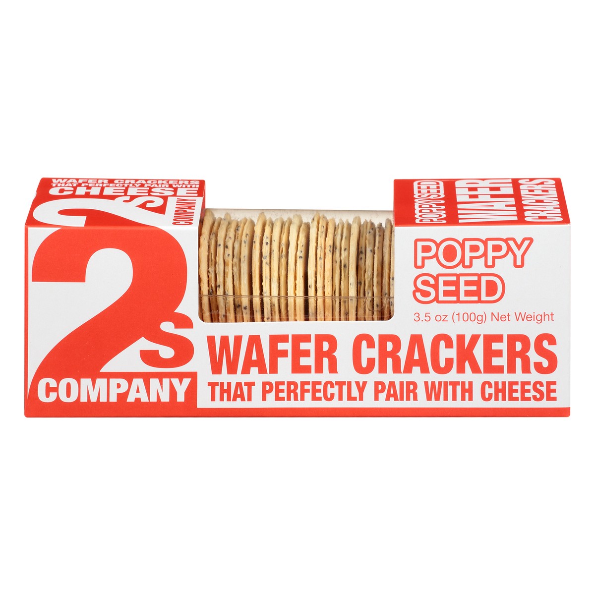slide 1 of 10, 2S Company Wafer Poppy Seed Crackers, 3.5 oz