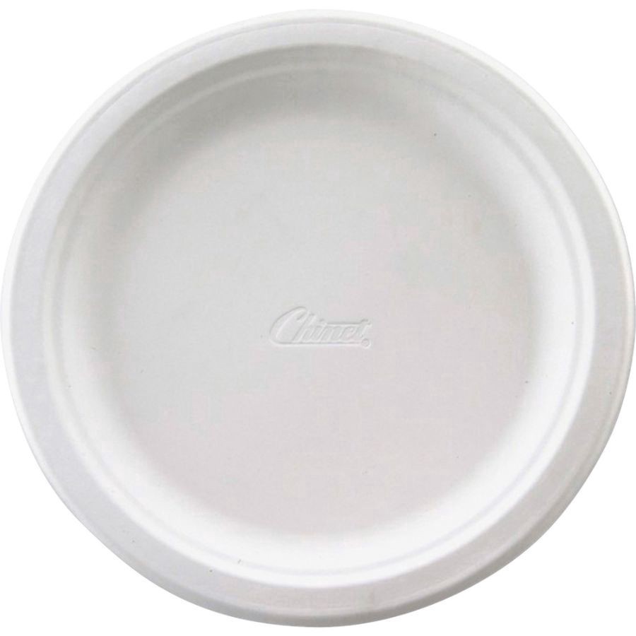 slide 2 of 2, Chinet Heavy-Duty Paper Plates, 100% Recycled Plates, 125 ct; 8 3/4 in