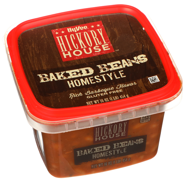 slide 1 of 1, Hy-vee Homestyle Baked Beans, 16 oz