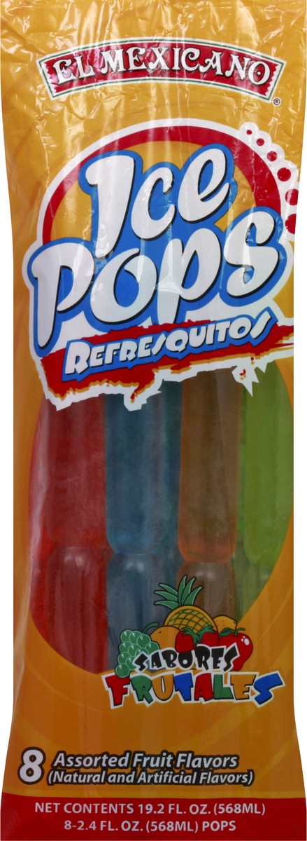 slide 8 of 9, El Mexicano Refresquitos (Ice Pops) Assorted Flavors 8Ct, 1 ct