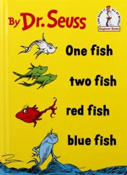 Dr Seuss One Fish Two Fish Red Fish Blue Fish Beginner Books 1 ea