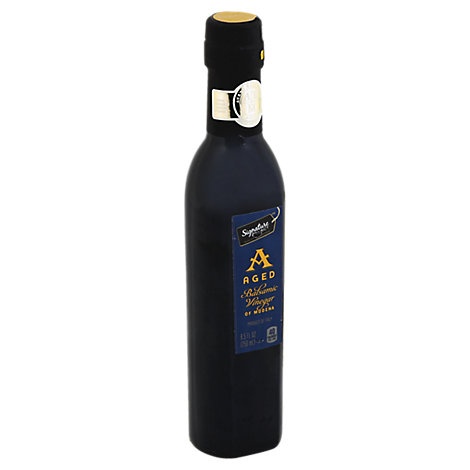 slide 1 of 1, Signature Select Vinegar Balsamic Vinegar Of Modena Aged, 8.5 fl oz