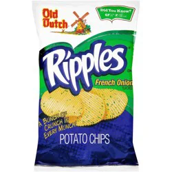 Old Dutch Ripples French Onion Flavored Potato Chips - 8 oz